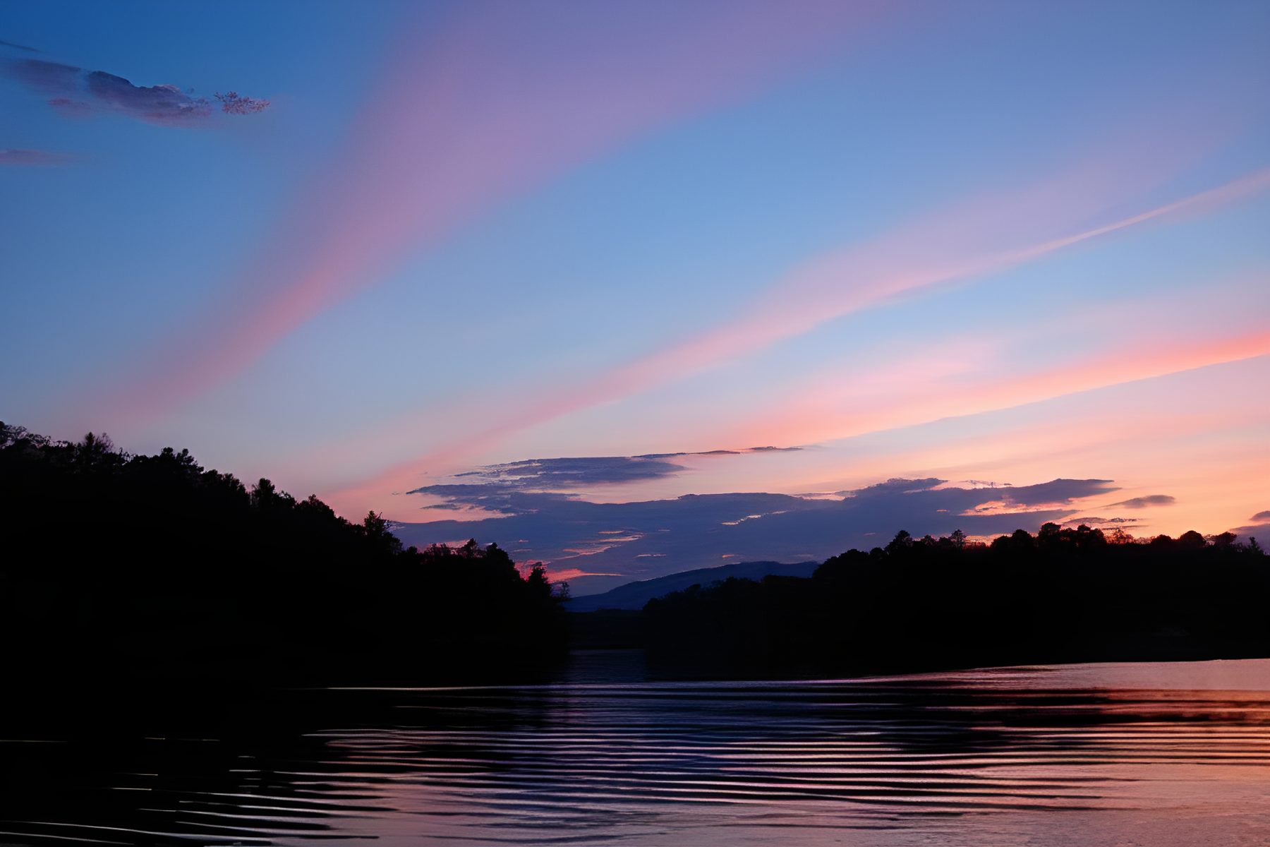Sunset over Lake Rabun